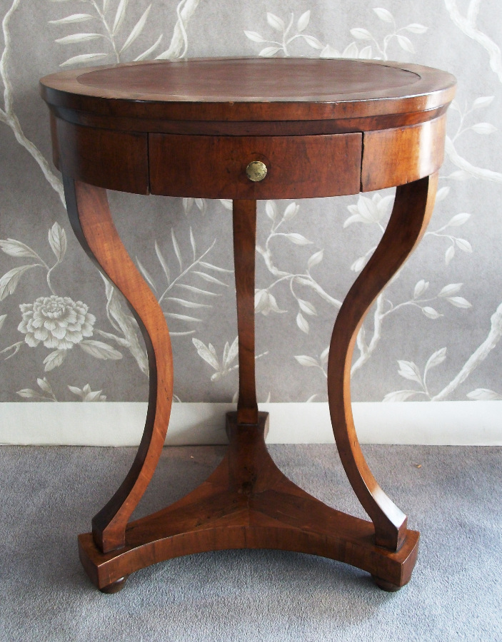 Veneered Walnut Empire Table